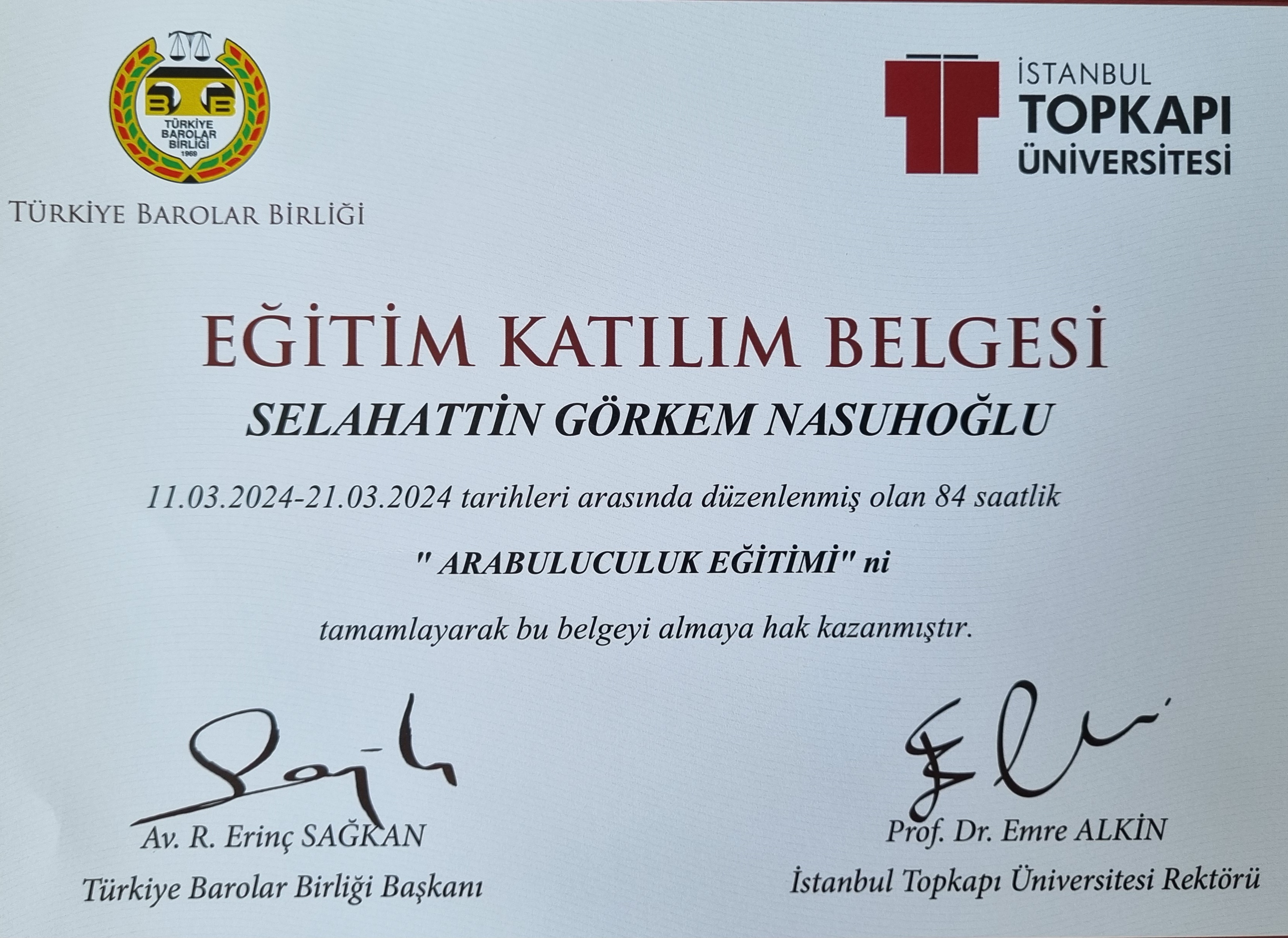 Arabuluculuk Eğitimi