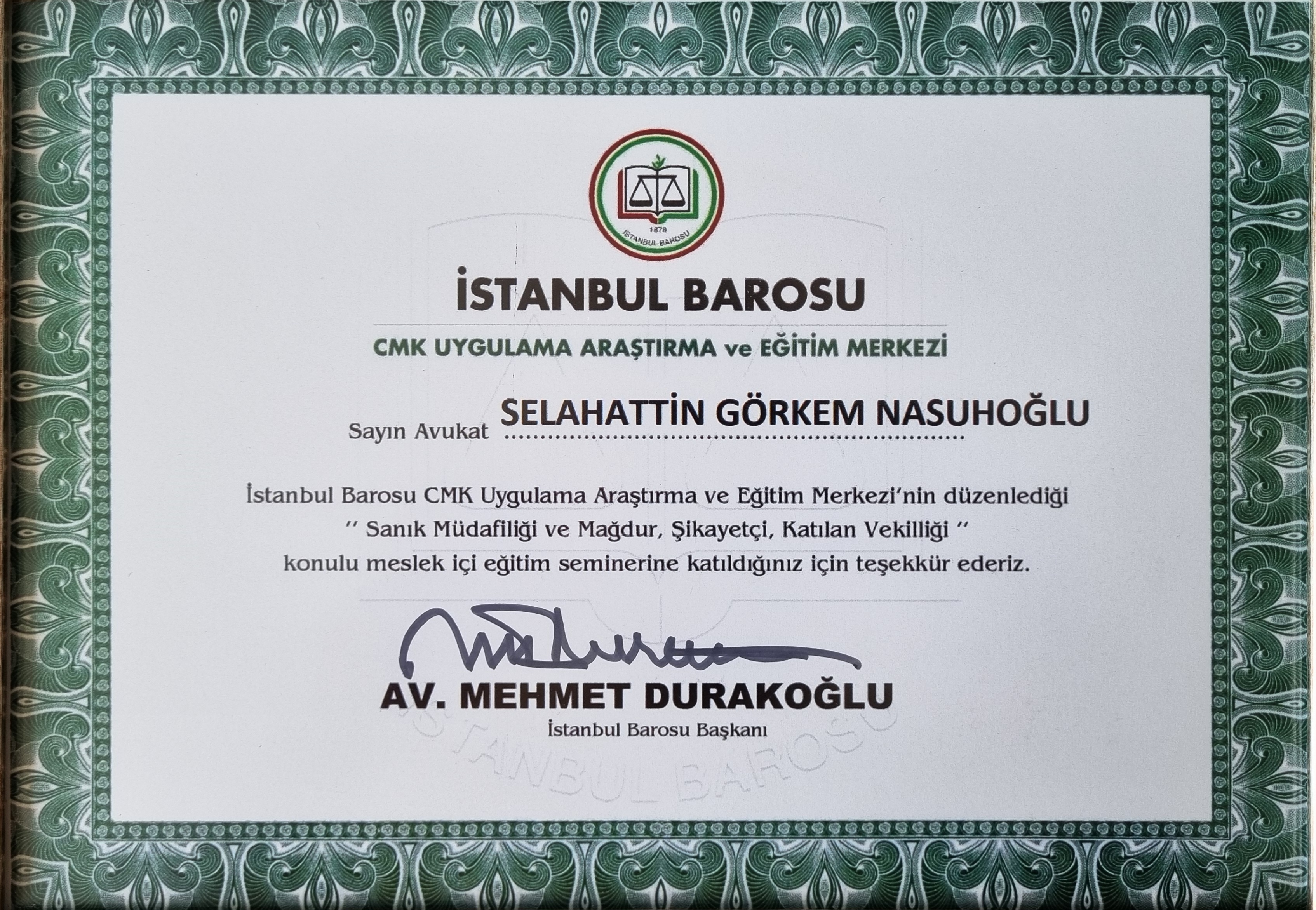 CMK Eğitimi